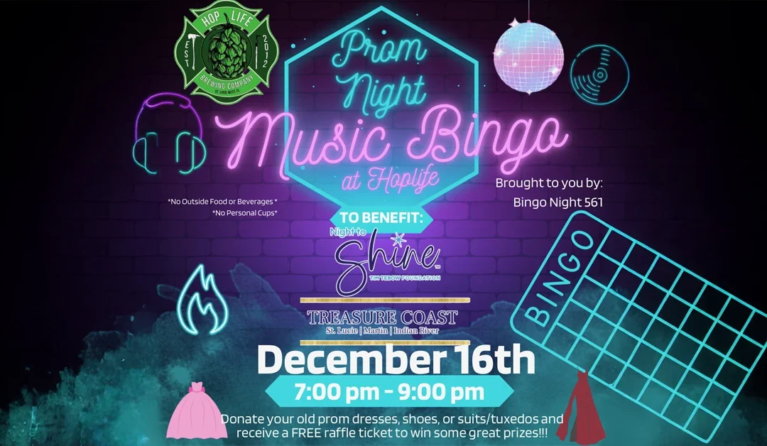 Prom Night Music Bingo at Hop Life to benefit Night to Shine