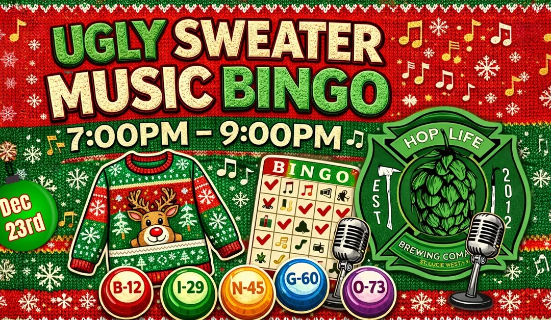 Ugly Sweater Music Bingo
