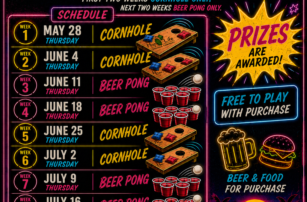 CORNHOLE Corn Pong Thursdays